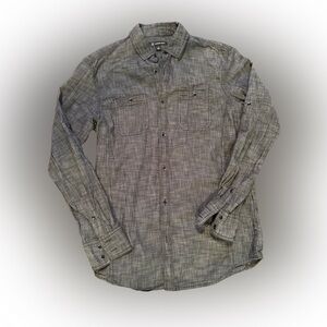 COPY - INC International Concepts Men’s Long Sleeve Button Down Shirt Charcoal …